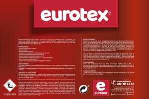 Pintura antigoteras con fibra roja EUROTEX de 15L
